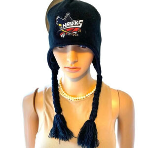 Sea Hawks Unisex Adult Black Logo Hat Ears Cover Size M-L Stretch